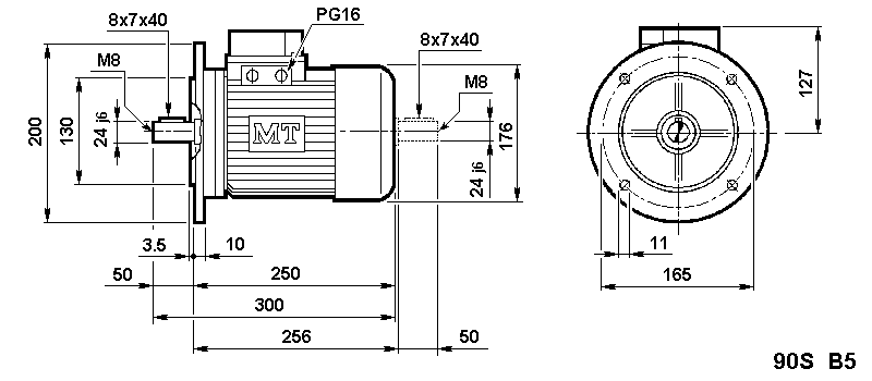 90S B5 Metric motor