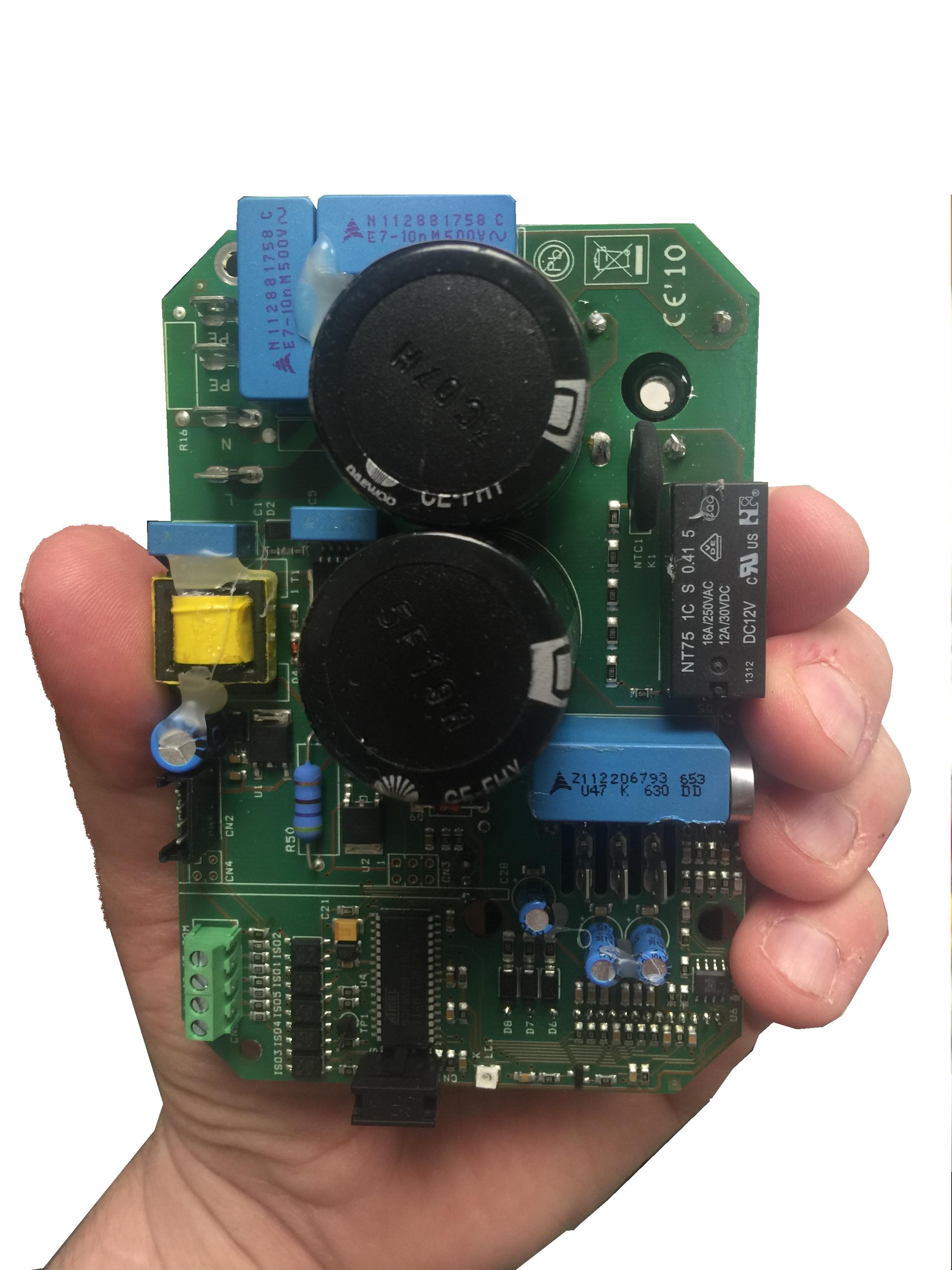 Smart Motor with hand for size compareson 